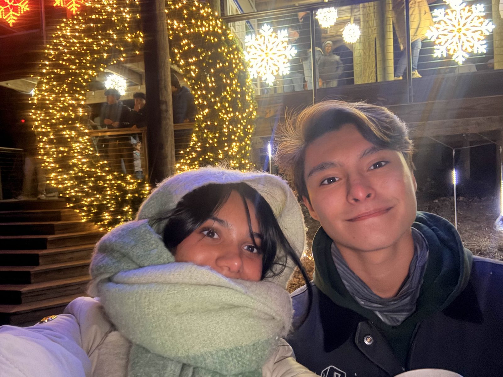 Raima and Adrian in the winter